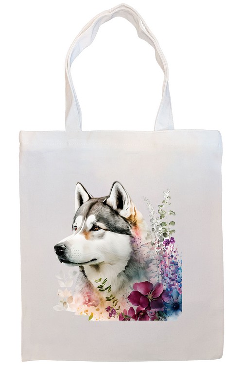 Siberian Husky Canvas Tote Bag Style3